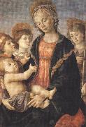 Sandro Botticelli Madonna and Child with St John and two Saints (mk36) USA oil painting reproduction